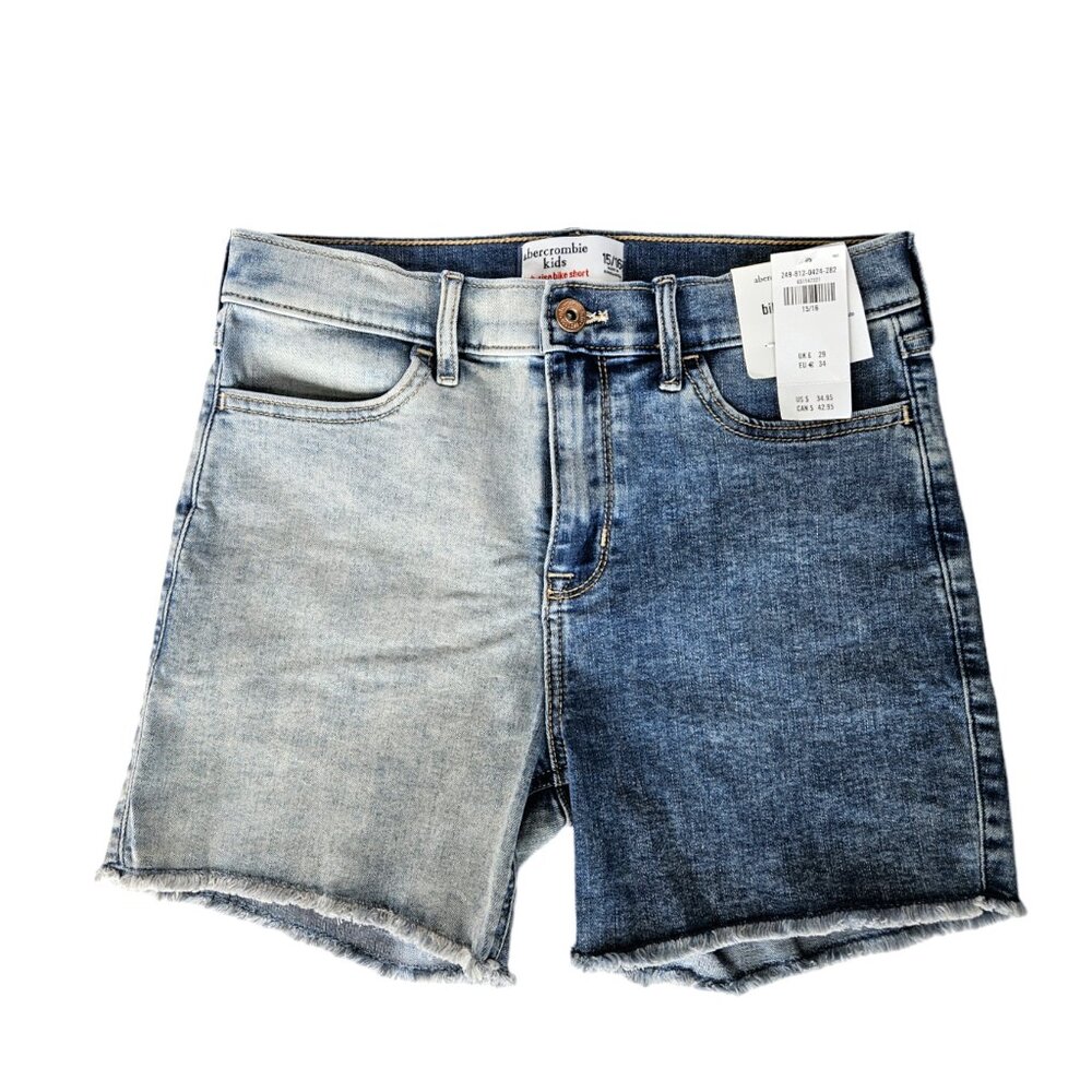 Abercrombie Kids High Rise Denim Bike Short